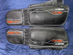 CENTURY Brave AFC Boxing Martial Arts Shin Guards kids S/M Black Red White