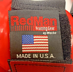 One Pair Macho RedMan Knee And/Or Elbow Pads Guards Boxing MMA Red L/XL