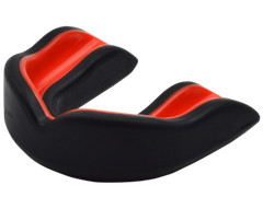 Oral Mart Boxing Martial Arts MMA Flag Football Mouth Guard (Black/Red)