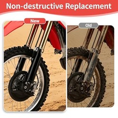 2Pcs Front Fork Tube Cover – Glossy Black Fork Guard Protector for CRF250R