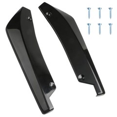 2PCS Rear Bumper Lip Splitter Canard Diffuser Spoilers, Car Side Fenders Black