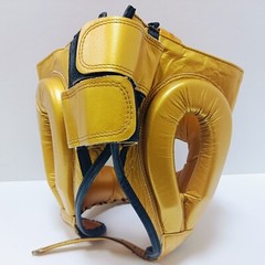 Cleto Reyes Boxing Head Gear Full Face Type Size Free Gold from Japan Used
