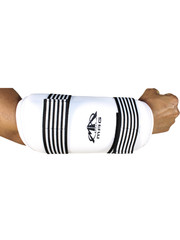 MAG Taekwondo Vinyl Forearm Guards – Padded Sparring Arm Protection | White/Blac