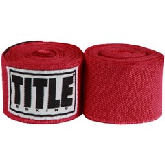 Title Boxing 180″ Semi Elastic Mexican Handwraps – Red