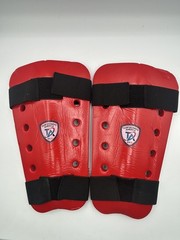 Century TAEK WONDO AMERICA Martial Arts Sparring Shin Guards Pads Red Size M/L