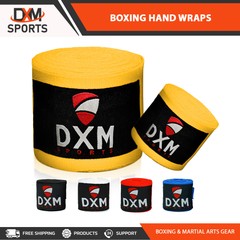 DXM Boxing Hand Wraps 180″ Elasticated Fist Inner Gloves MMA Muay Thai Bandages