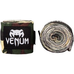 Venum Kontact Boxing Hand Wraps – Forest Camo, 180 in 180 inch, Khaki/Black