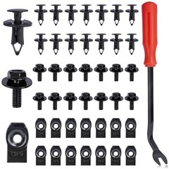 45PCS Engine Under Cover Splash Shield Guard Body Bolts Screws, Universal