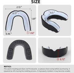 6PCS Youth Mouthguard with Case for Boxing MMA Hockey Soccer Basketball