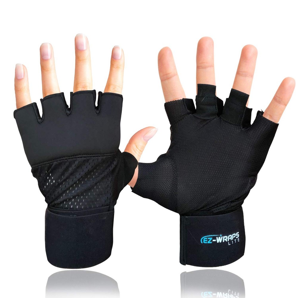 EZ-WRAPS 3.0 Speed Wraps Boxing Hands for Men and Women l Small, black