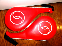 Taekwondo Kick Boxing Karate Paddles PU Leather Muay Thai MMA Martial Art
