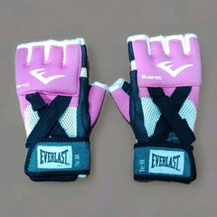 Everlast EverGel Hand Wraps (Pink, Medium) Women’s Gloves
