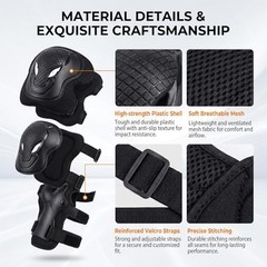 Upstore Knee Support for Elbow Pads and Other Outdoor Sports (Black)