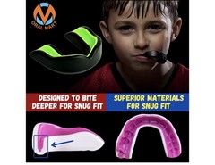 Oral Mart Black/Green Youth Mouthguard for Kids – Karate, Flag Football, MMA