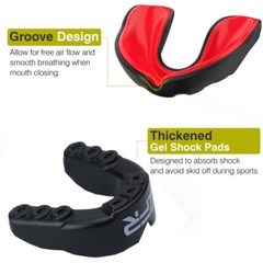 Gel Gum Mouth Guard Shield Case Teeth Grinding Boxing MMA Sports Mouth Piece @