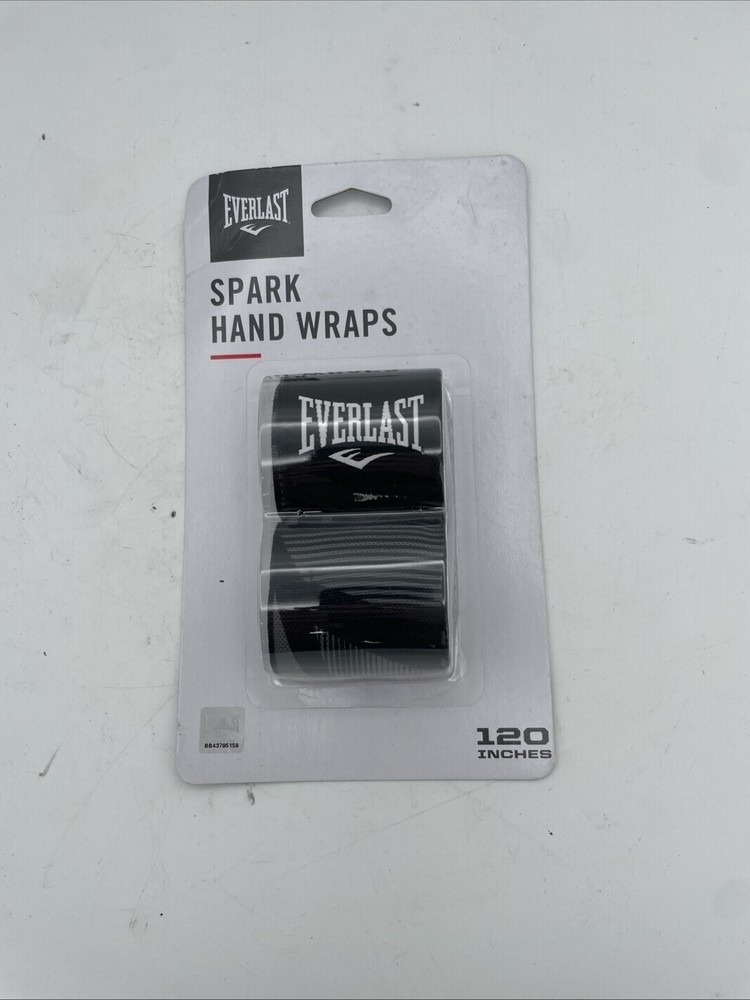 Everlast Pro Style 120 Inch Black Hand Wraps New Package Set Of 2