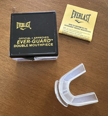 Everlast DOUBLE MOUTH GUARD Clear BOXING FIGHT CONTACT SPORT Lightweight Comfort