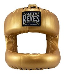 Gold Cleto Reyes Boxing Full Face Headgear Head guard Sparring Made In MEXICO