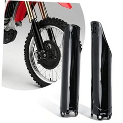 2Pcs Front Fork Tube Cover – Glossy Black Fork Guard Protector for CRF250R