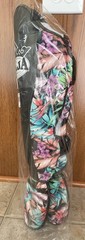 [SIZE L] Premium RAJA “Jungle Lotus” Pro Style Thai Boxing Shin Guards (NEW) NWT