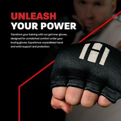 High-Performance Hawk Inner Gloves: Ultimate Protection for Fighters – Black