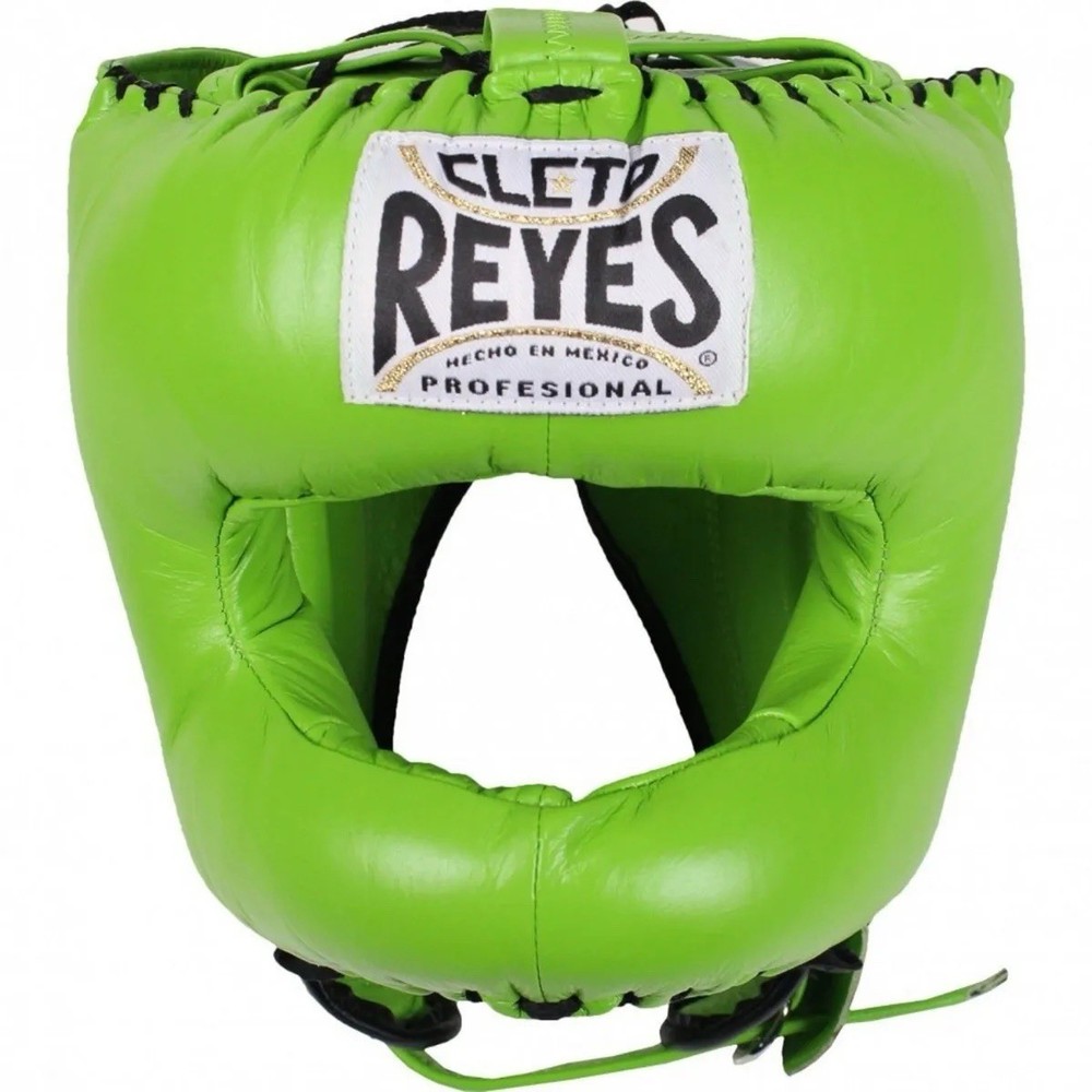 Green Cleto Reyes Boxing Full Face Headgear Head guard Sparring Made In MEXICO