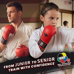 Professional WKF Karate Training Mitts | Karate Gloves with Thumb Elastic/Hoo…