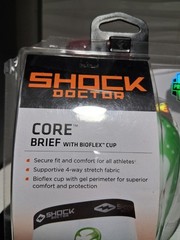 Shock Doctor Core Brief With Bioflex Cup. Size X Small Boys X 5