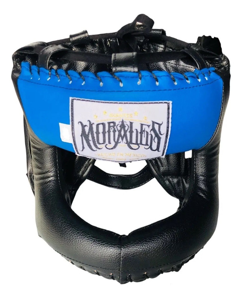 Morales Blue Kick Boxing Muay Thai Full Face Headgear Head guard Sparring MEXICO