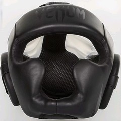 Venum Challenger 2.0 Skintex Leather MMA Training Headgear – Black