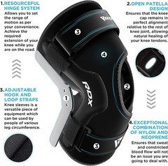 Knee Support Brace by RDX, Elastic, Knee Support for Joint Pain Relief, Neoprene