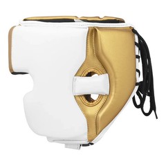 Adidas Speed Pro Boxing Head Guard – White/Gold