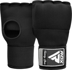 RDX Large Boxing Inner Gloves Gel MMA Hand Wraps Black Quick Fit