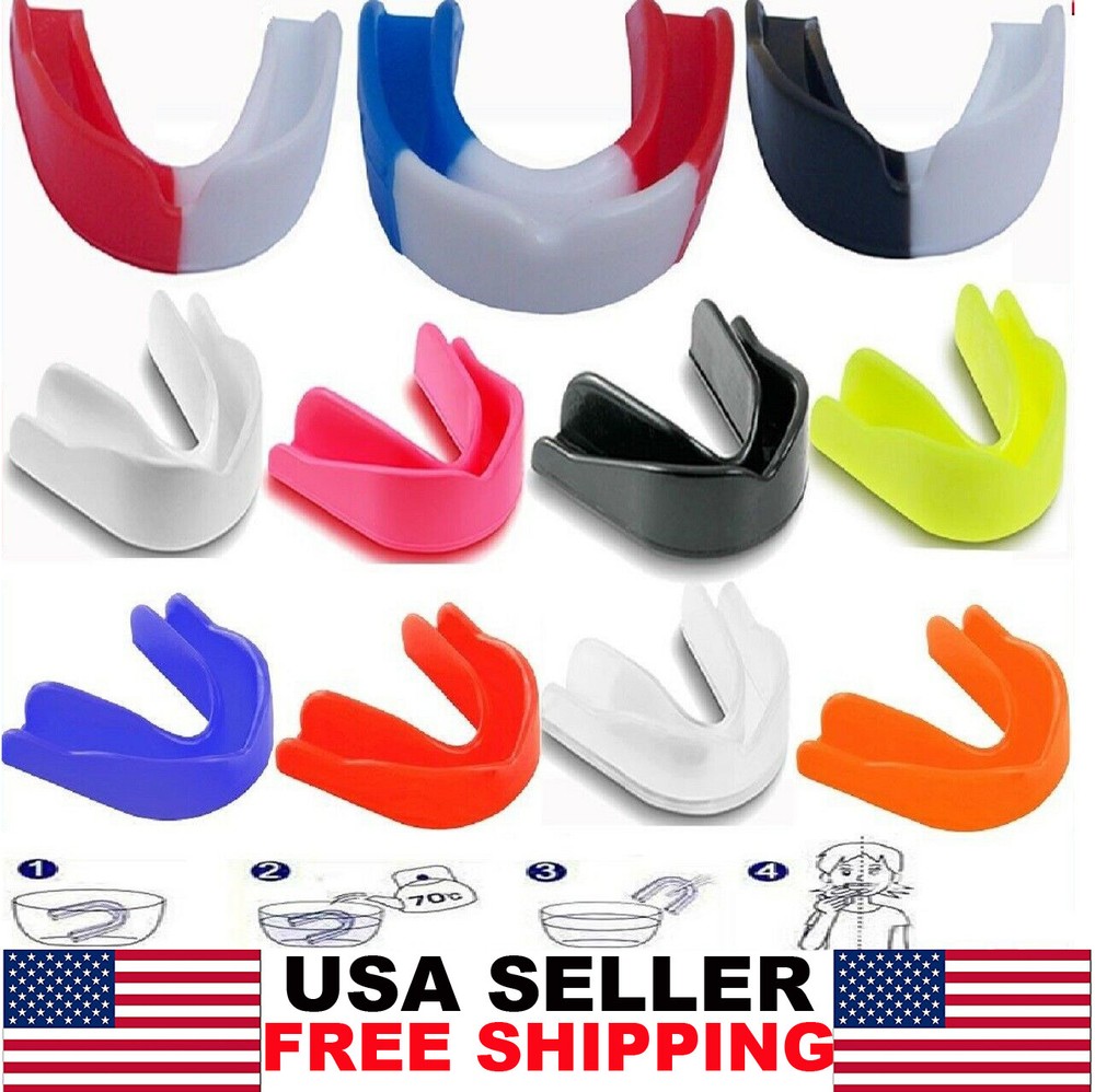 Premium Gum Mouth Guard Shield Case Teeth Grinding Boxing MMA Sports MouthPiece