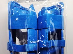 PUNOK WKF APPROVED SHIN INSTEP SHIN GUARDS BLUE SIZE LARGE
