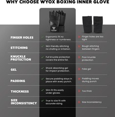 Gel Inner Gloves for Boxing Training – Lightweight and Durable for All Athletes