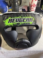 Revgear Headgear Adult MEDIUM / Youth LARGE Combat Series Green Cheek Protector