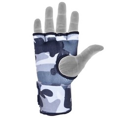 DEFY Gel Padded Ladies Inner Gloves with Hand Wraps MMA Muay Thai White Camo