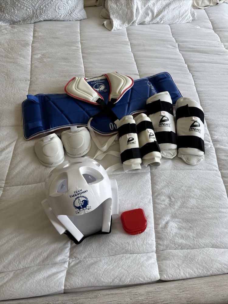 Best Dynamics Taekwondo Sparring Protector HEAD SHIN INSTEP FOREARM SIZE XS