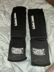 Combat Sports Washable MMA Shin – Instep Padded Guards, workout, kick.