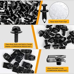 GRC-70 35PCS Engine Under Cover Splash Shield Guard Body 35PCS Extruded U-nuts