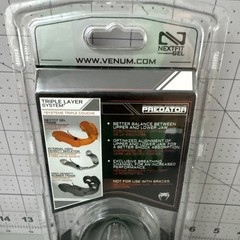 Venum Predator Competition Series Senior Mouthguard Black Gray
