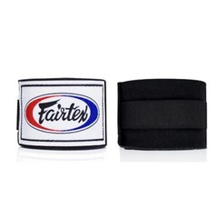 Fairtex Muay Thai Boxing HW2 Hand Wraps Black 180″Elastic Cotton MMA 1 Pair(Box)