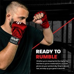 Padded Inner Gloves for Boxing, Kickboxing, Muay Thai, MMA Gel Hand Wraps