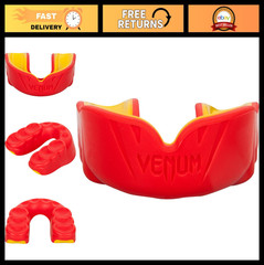 Mouthguard for Sports – Venum Challenger, Red/Yellow, Shock Absorbing, Comfortab