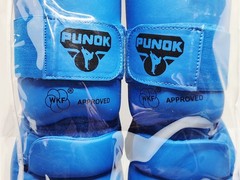 PUNOK WKF APPROVED SHIN INSTEP SHIN GUARDS BLUE SIZE LARGE