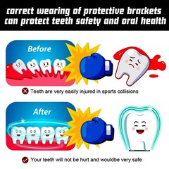 Gum shield mouth guard Boil bite rugby boxing baseball hockey karate sports US