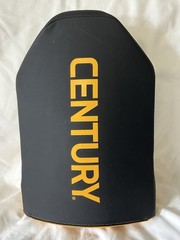 Century Brave Martial Arts Forearm Shield, black yellow, exc condition