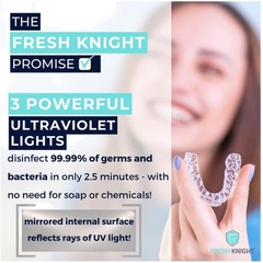 UV Retainer Case | UVC Cleaner for Invisalign – Black