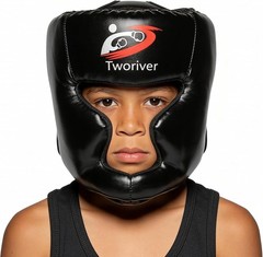 Adjustable Leather Boxing Headgear for Adults & Kids – Ultimate Safety Gear